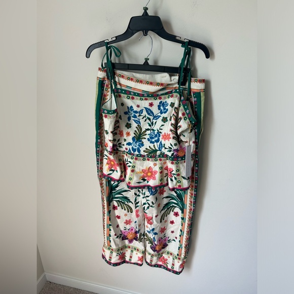 House of Harlow 1960 Tops - House of Harlow 1960 Floral Wide Leg Pant & Ruffle Seashell Top two piece Set